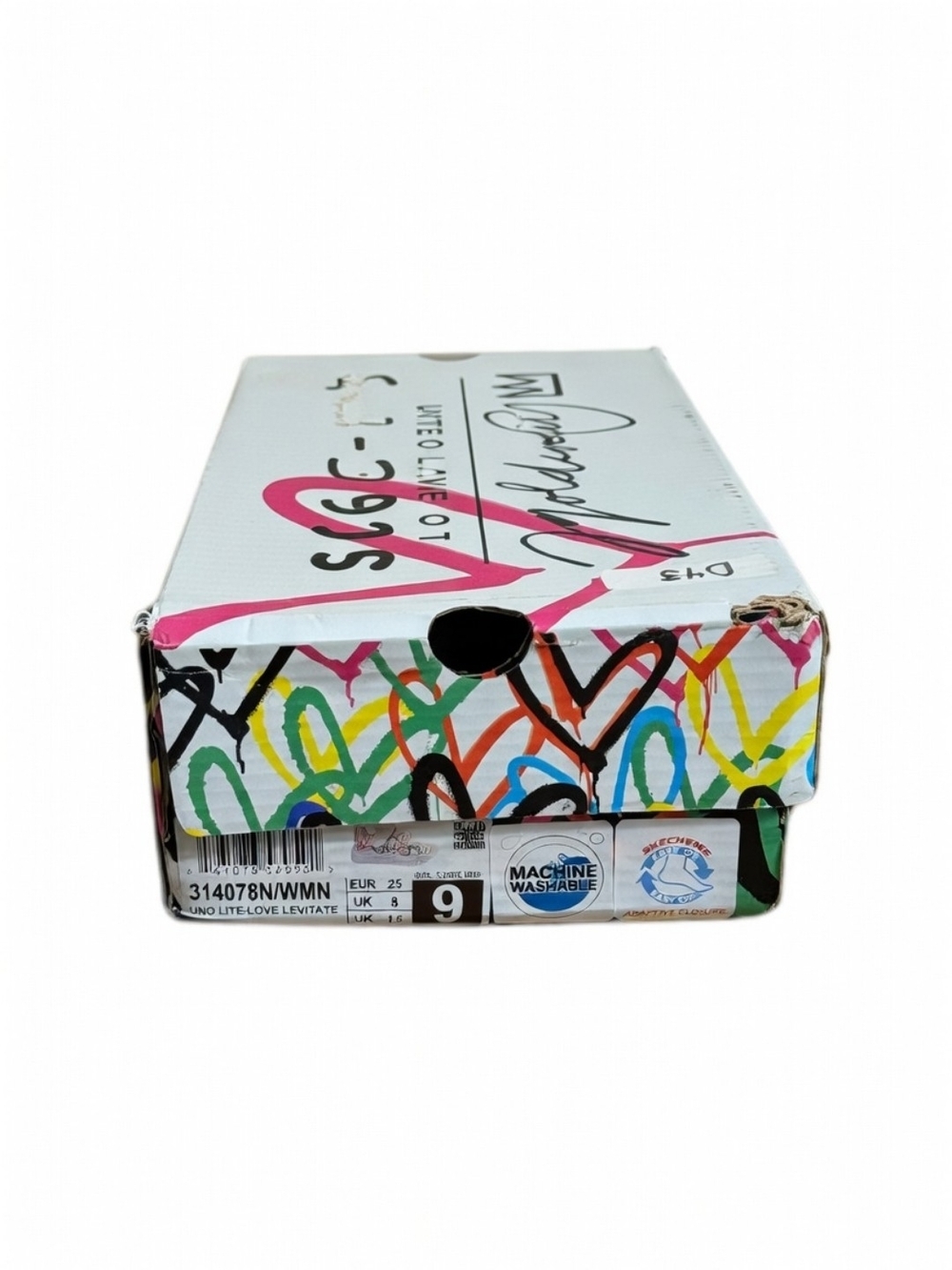 Skechers x JGoldcrown Kids Uno Lite Love Levitate Sneakers White Multi Size 9 - Picture 10 of 10